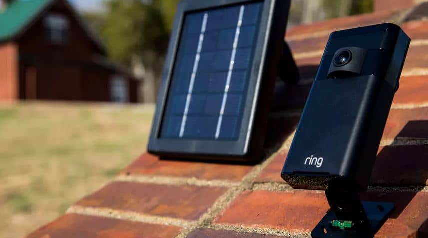 solar-powered security camera